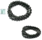  Bratara 3 Wrap Tip Mala Turmalina Verde cu Cuart Margele Rotunde - 7 - 7, 9 mm