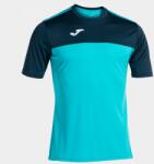 Joma Winner Short Sleeve T-shirt Fluor Turquoise-navy S