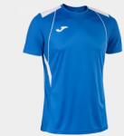 Joma CHAMPIONSHIP VII SHORT SLEEVE T-SHIRT dressz / póló azúrkék fehér 3XL
