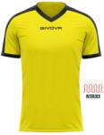 Givova SHIRT REVOLUTION INTERLOCK dressz sárga-fekete 3XL