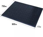 Car Boy Co Covor antioboseala, din spuma de cauciuc, negru, 1 buc M 750(l)x900(L)x17(t) cu gauri Covor