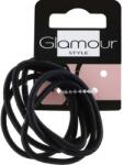 Glamour Elastice de păr, 175020, negru - Glamour 6 buc