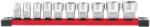 Milwaukee króm dugókulcs készlet 3/8" angolszász 10 részes (4932492508)