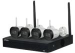 IMOU IP wifi csőkamera szett - NVR1104/F22 kit (4x 2MP-2, 8mm, H265, mikr. , IR30m; 1x NVR 4csat, 1TB HDD) (KIT/NVR1104HS-W-S2/4-F22)