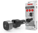 Hama Bluetooth audio vevőegység autókhoz, 3, 5 mm-es csatlakozóval, USB töltéssel- HAMA Bluetooth Receiver with 3.5 mm Plug - fekete/ezüst - bluedigital