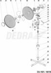 Dedra Piuliță de blocare a telescopului ventilator Dedra (XDA-1601.07)