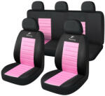  9 részes univerzális üléshuzat szett - pink-fekete - szalaialkatreszek
