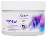 Dove Bath Therapy Renew Body Scrub testradír ibolya és rózsaszín hibiszkusz illatával 295 ml nőknek