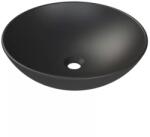 CeraStyle Top Counter pultra ültethető porcelán mosdó matt fekete OC052E81W053Y01102