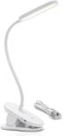 Aigostar B. V. Aigostar - LED Dimmelhető Asztali lámpa tölthető klipsszel LED/2, 5W/5V 1200mAh fehér B10311J06 (AI0919)