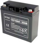 V-Tac Acumulator Gel Plumb 12v 18ah 180x77x167mm (sku-23453) - vexio