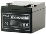 V-Tac Acumulator Gel Plumb 12v 26ah 175x166x125mm (sku-23454) - vexio