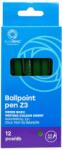 BLUERING Golyóstoll 0, 8mm, nyomógombos műanyag zöld test, Bluering® Z3, ír (BR8976985TAR) - pepita - 245 Ft