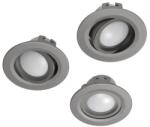 Hama Spot LED Smart Hama 176579, Control Vocal/Aplicatie, 5W, 350 lm, 3 buc. (Argintiu) (Hama 176579)