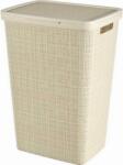 Curver Natural Style Rattan hatású szennyestartó 58l - Krém (245976)