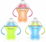 BabyOno Неразливаща чаша с мек накрайник Babyono - Natural, 180 ml, оранжева (5901435406069)