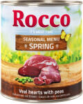 Rocco 24x800g Rocco tavaszi menü nedves kutyatáp: marhahús, borjúszív, zöldség