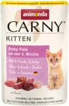 Animonda 12x85g animonda Carny Kitten tasakos nedves macskatáp-Baby-Paté marhahúsleveslével