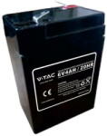 V-Tac Acumulator Gel Plumb 6v 4ah 70x47x107mm (sku-23448) - pcone