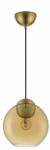 Nova Luce 9009239 | Midori Nova Luce függeszték lámpa rövidíthető vezeték 1x E27 arany, fekete, borostyán (9009239)