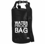 Springos Vízálló táska, fekete, 30l-es vízhatlan zsák (CS0034)