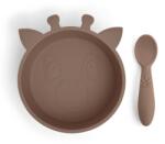 Nuuroo - Elia Set de masă din silicon Chocolate Malt (5715235030108) Set pentru masa bebelusi