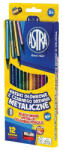 Astra Színes ceruza ASTRA hengeres metál 12 színű ajándék hegyezővel (312114002) - papir-bolt