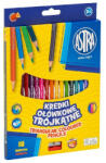 Astra Színes ceruza ASTRA háromszögletű hegyezővel 18 színű (312023001) - papir-bolt