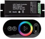 Ultralux RF érintős vezérlő RGB vagy Fehér LED világításhoz, 12-24V DC, 3x6A (RGBRFC5T)