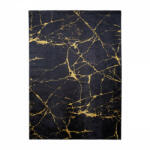 Goldlux (Polux) Csúszásgátló szőnyeg MARBLE szőnyegfutó fekete és arany márvány 120x170 cm GOLDLUX (SANDYW0010)