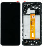 Rmore LCD kijelző érintőpanellel és előlapi kerettel Samsung Galaxy A04s fekete