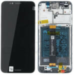 Huawei LCD kijelző érintőpanellel és előlapi kerettel és akkumulátorral Huawei Y5 2018 fekete [02351Xhu] (gyári)