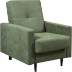 TEMPO KONDELA Fotoliu, material textil verde, VALDO