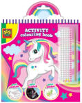 SES Creative Carte colorat 3 in 1 de copii cu animale, sclipici si perle adezive (00117) Carte de colorat
