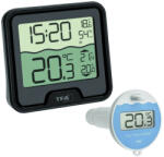 TFA Termometru si higrometru digital de camera cu senzor wireless pentru piscina MARBELLA, negru, TFA 30.3066. 01 (30.3066.01) - drool