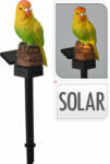Koopman Napelemes lámpa papagáj, leszúrható melegfehér 16 cm (795210120)