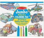 Melissa & Doug Jumbo színező füzet - járműves 50 db-os (4205)