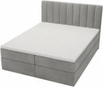 MV MAGIC kárpitozott szürke boxspring franciaágy Méret: 160x200