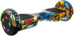 MagicBoard Premium Lite hoverboard, teljesítmény 2x250w, sebesség 12km / h, hatótávolság 10-12km, led világítás, graffiti (wu5)