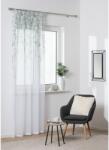 Splendid Liane Áttetsző függöny, 140 x 260 cm, 100% poliészter, Fehér/Zöld