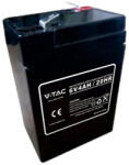 V-TAC Acumulator gel plumb 6V 4Ah V-tac, 70x47x101mm (SKU-23448)