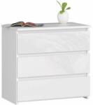  Dresser P57_60 #alb-alb lucios (OP0LCL-POL002) Comoda