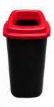 Plafor Sort szelektív hulladékgyűjtő, szemetes 45L fekete/piros