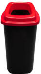 Plafor Sort szelektív hulladékgyűjtő, szemetes 28L piros/fekete