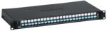 LEGRAND Optikai patch panel 19" 1U fix 24xSC duplex multimódusú fekete LCS3 (032162)