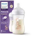 Philips Philips Avent, Natural, Response, biberon, 260 ml, 1 luni+, girafa, SCY903/66