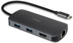 Ttec Хъб ttec Type-C - 4K HDMI + Gigabit Ethernet LAN + PD USB-C+ USB-A 2.0+ USB-A 2.0 x 2 + SD + MSD Converter / Hub /Multiplexer(Macbook comp) - Черен