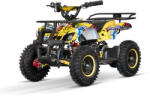 Hollicy ATV electric NITRO Torino Quad 1000W 48V cu anvelope 13x4.10-6, grafiti galben