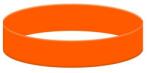 Gifts Service Szilikon karkötő egyszinű, narancssárga színű, nyomtatás nélkül (BSI003_V)