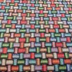  Retro 5 fonott mintás bútorvászon